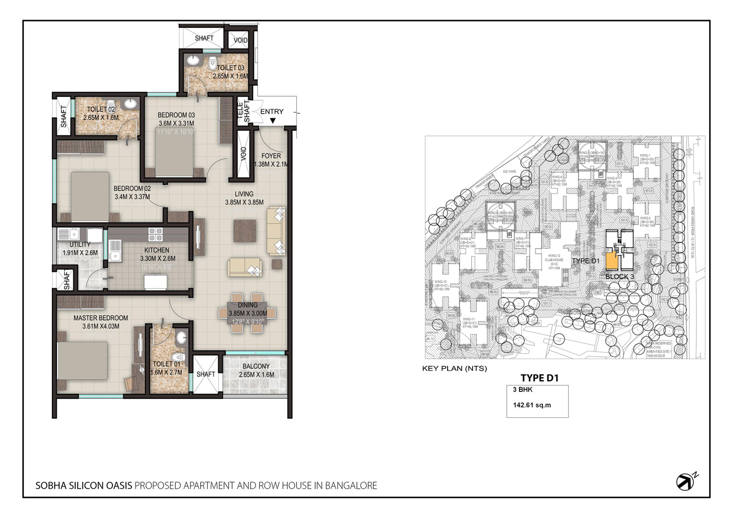 SOBHA Silicon Oasis spread over 15 acres of lush greenery with a host