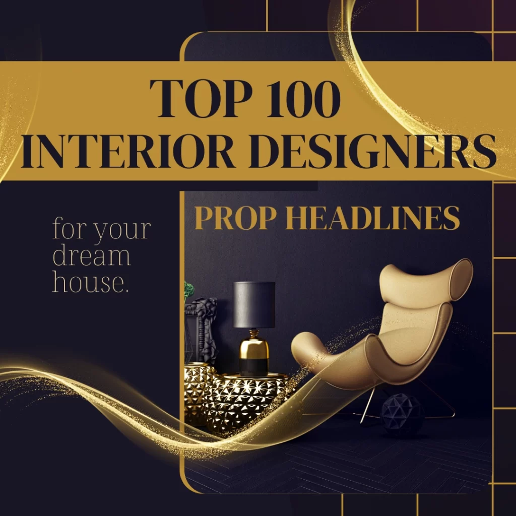 Top 100 Interior Designers